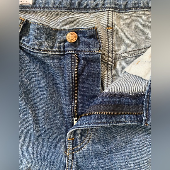 Gap Jeans Low Stride Rise 30 10 Petite Light Wash Blue Short Wide Leg - Picture 2 of 7